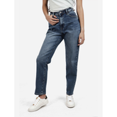 Guess Womens Joan Mom Jean In Medium Wash