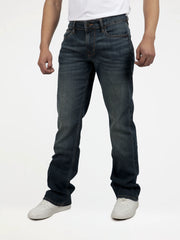 Guess Mens Bootleg Jeans In Dark Wash