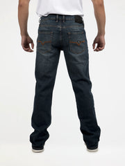 Guess Mens Bootleg Jeans In Dark Wash