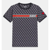 Guess Boys 7B T-Shirt In Black & Red