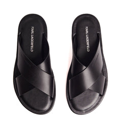 Karl Lagerfeld Kastor Iii Kross Strap Sandal Black