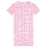 Guess Girls Active Dress In Light Pink