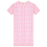 Guess Girls Active Dress In Light Pink