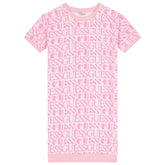 Guess Girls Active Dress In Light Pink