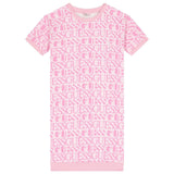 Guess Girls Active Dress In Light Pink