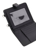 Guess Wilder Passport Holder In Charcoal
