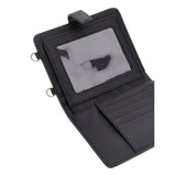 Guess Wilder Passport Holder In Charcoal