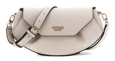 Guess Amorette Flap Crossbody Bag In Taupe