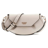 Guess Amorette Flap Crossbody Bag In Taupe