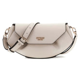 Guess Amorette Flap Crossbody Bag In Taupe