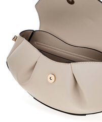 Guess Amorette Flap Crossbody Bag In Taupe