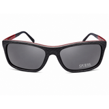 Guess Man Wood Frame Sunglasses In Navy