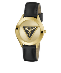 Guess Womens Analogue Watch In Black & Gold
