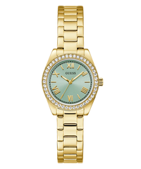 Guess Ladies Mini Luna Gold Tone Analog Watch