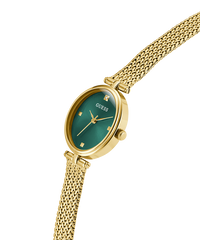 Guess Ladies Ruby Gold Tone Analog