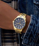Guess Mens Multi-function Watch In Gold