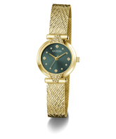 Guess Mini Ladies Watch In Gold & Green