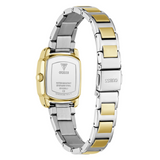 Guess Ladies Two Tone Square Watch In Gold & Silver