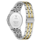 Guess Two Tone Strap Gents Watch In Green