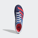 Adidas Unisex Distancestar Shoes In Legacy Indigo / Turbo / Blue Rush