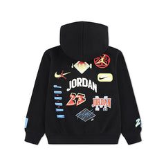 Jordan Boys MJ Dynasty Pull Over Hoodie In Black