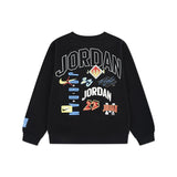 Jordan Boys MJ Dynasty Crew Neck Sweatshirt In Black