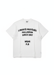 Palladium Mens Liberte Protégé Distressed T-Shirt In White