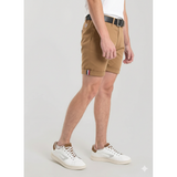 Ben Sherman Mens Straight Fit Chino Shorts In Camel
