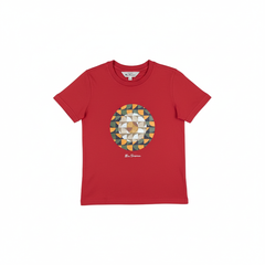 Bens Sherman Boys Geo Target T-Shirt In Red
