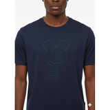Ben Sherman Mens Embossed Bear T-Shirt In Navy