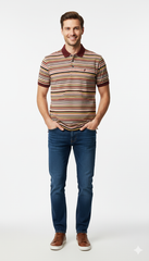 Polo Stripe Golfers For Men In Pink