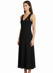 Polo Womens Madison Rib Dress In Black