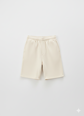 Calvin Klein Mens Garment Dye Shorts In Cream