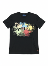 Polo Girls Paige Printed T-Shirt In Black