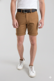 Ben Sherman Mens Straight Fit Chino Shorts In Camel
