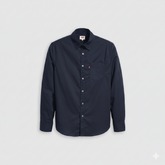 Levis Mens Classic 1 Pocket Shirt In Navy Blaze