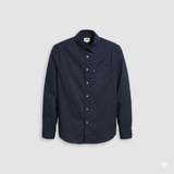 Levis Mens Classic 1 Pocket Shirt In Navy Blaze
