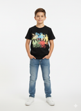 Polo Girls Paige Printed T-Shirt In Black