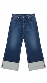 Sissyboy Womens Skye Wide-Leg Jeans In Dark Vintage