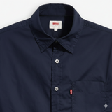 Levis Mens Classic 1 Pocket Shirt In Navy Blaze
