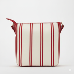 Pierre Cardin Alaska Canvas Crossbody Bag In Red
