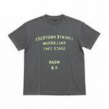 Palladium Mens Liberte Protégé Distressed T-Shirt In Charcoal
