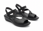 Froggie Womens Lea Metallic Sandals In Black