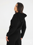 Guess Womens Peony Hoodie Sweater In Black