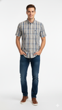 Polo Mens Large Check Shirts In Blue