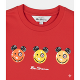 Ben Sherman Boys Happy Bears T-Shirt In Red