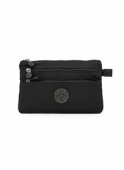 Free Spirit 3 Zipper Sling Bag In Black