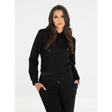 Guess Womens Peony Hoodie Sweater In Black