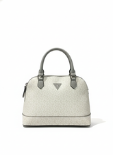 Guess Womens Jenai Dome Satchel In Dove Grey