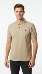 Polo Mens Tipped Golfers In Camel